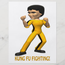 Lucha de Kung Fu Flyer A Todo Color