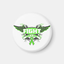 Lucha de la distrofia muscular como un chica Wings Imanes De Nevera