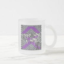 Lucha de la pared de la pintada de Leiomyosarcoma  Tazas De Café