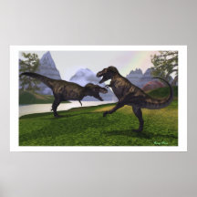 LUCHA DE T-REX POSTER
