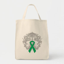 Lucha del cáncer de hígado como un chica Fleurish Bolsas
