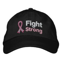 Lucha del cáncer de pecho fuerte gorras bordadas
