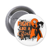 Lucha del cáncer del riñón como un Grunge v2 del c Pin