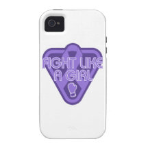 Lucha del linfoma de Hodgkins como un guante del c Vibe iPhone 4 Funda