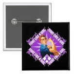 Lucha Rosie de la epilepsia el remachador Pins