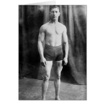 Luchador balcánico Yussif Hussane, 1915 Felicitacion