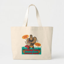 Luchador Noche Bolsa Lienzo