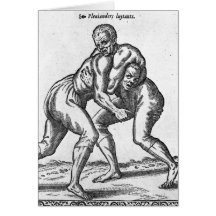 Luchadores turcos tarjetas