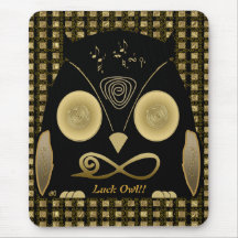 Luck Owl!! eXi Alfombrilla De Ratón
