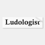 Ludologist Etiqueta De Parachoque