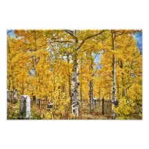 Lugar de descanso eterno del otoño impresiones fotográficas