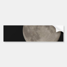 Luna azul de la luna pegatina de parachoque