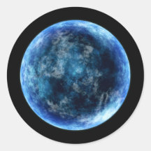 luna azul pegatinas  