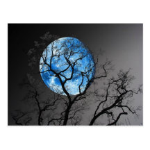 LUNA AZUL TARJETA POSTAL