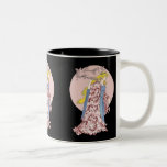 Luna de la flor de cerezo tazas de café