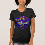 luna de la libélula camisetas