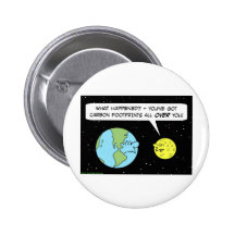 luna de la tierra de las huellas del carbono pin