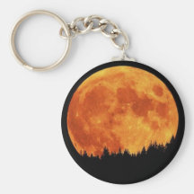 Luna de neón asombrosa llaveros