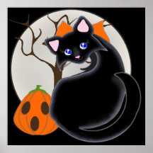 Luna del gato negro del gatito de Kiara Toon y pos