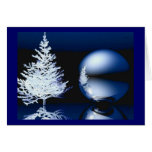 Luna del navidad tarjetón