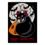 Luna del vampiro del gatito de Kiara Toon y tarjet
