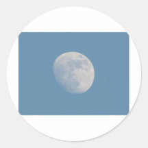 Luna Pegatinas Redondas