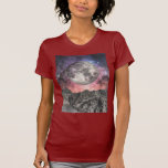 Luna sobre el lago mountain camiseta