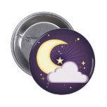 Luna y estrellas pin