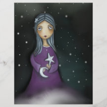Luna y estrellas tarjetones