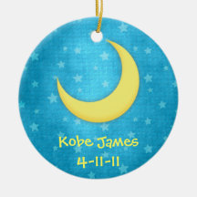 Luna y ornamento de las estrellas adornos de navidad