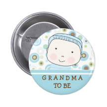 Lunar azul - "abuela a ser" Pin