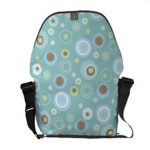 Lunar del verde azul Brown en trullo Bolsa De Mensajeria