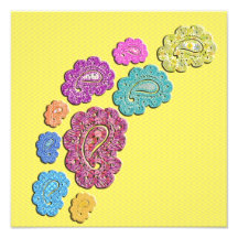 Lunar en colores pastel floral de moda Paisley Impresiones Fotograficas