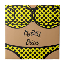 Lunar negro del bikini tejas