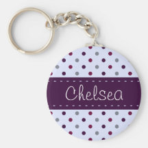 Lunar púrpura y magenta llaveros personalizados