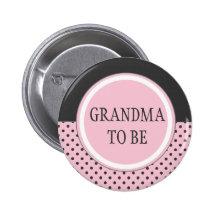 Lunar rosado - "abuela a ser" Pin