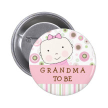 Lunar rosado - "abuela a ser" Pin