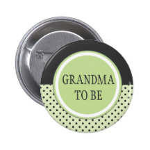 Lunar verde - "abuela a ser" Pin