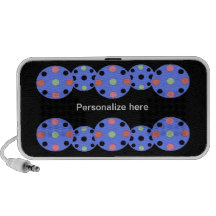 Lunares azules mini altavoz