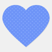 Lunares azules calcomanía de corazón personalizadas