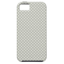 Lunares blancos en fondo gris iPhone 5 protector