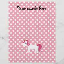 Lunares blancos rosados del unicornio tarjetas informativas