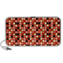 Lunares calientes en rojo mini altavoces