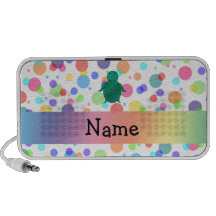 Lunares conocidos personalizados del arco iris de  mini altavoces