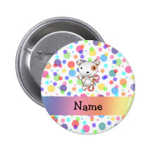 Lunares conocidos personalizados del arco iris del pin