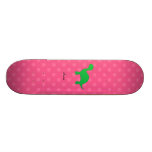 Lunares conocidos personalizados del rosa del dino patines personalizados