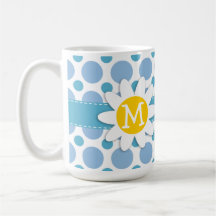 Lunares de los azules cielos; Margarita Taza De Café
