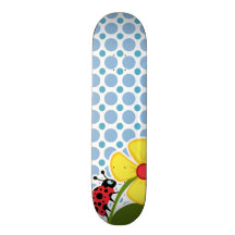 Lunares de los azules cielos; Mariquita Tablas De Skate