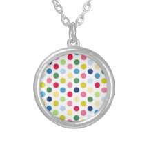 Lunares del arco iris collares
