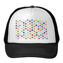 Lunares del arco iris gorra